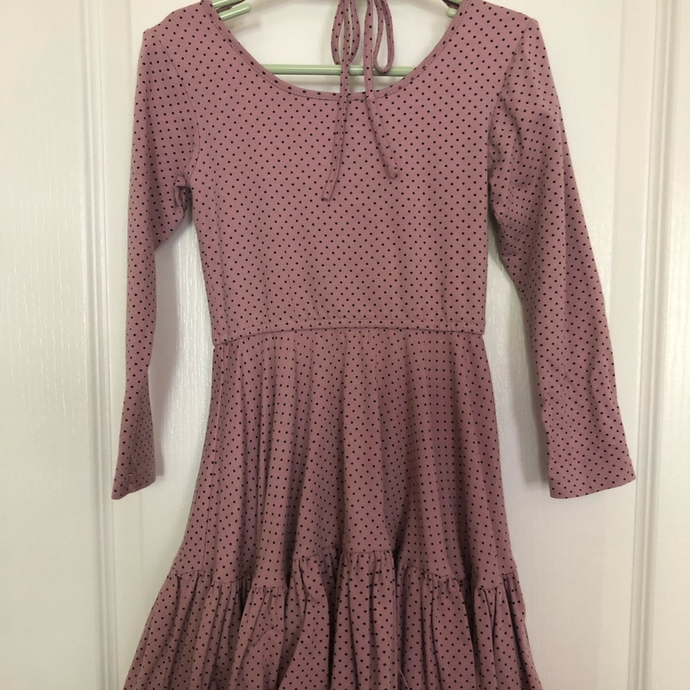 ❤️SOLD❤️Omi jo Mauve Dot Dress~ Size 5T